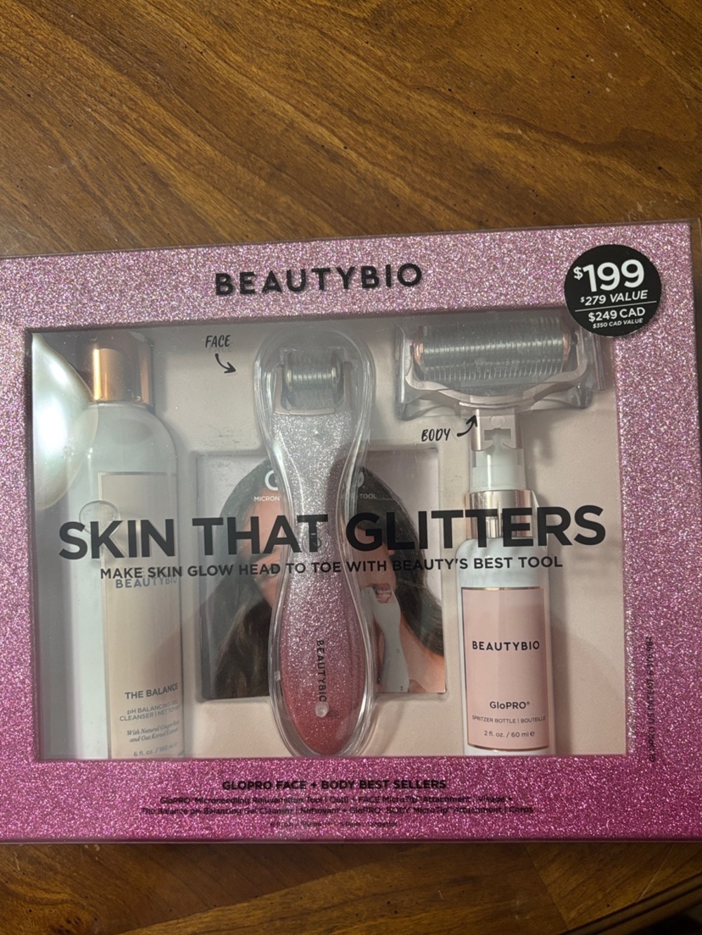 BEAUTYBIO Skin That Glitters Skincare Tool Set for face & body